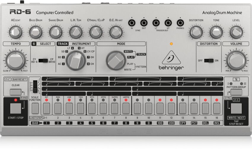 Behringer RD-6-SR - Maszyna perkusyjna - srebrny