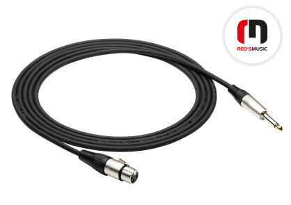 Kabel mikrofonowy Red's Music XLR F - MONO JACK 6.3 5m
