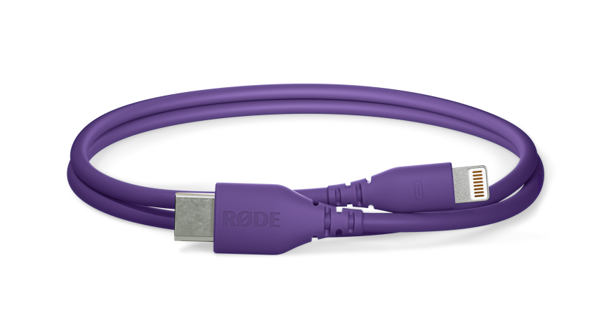 RODE SC21 - Fioletowy Kabel USB-C - Lightning 30cm