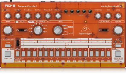 Behringer RD-6-TG - Maszyna perkusyjna - pomarańczowy przeźroczysty