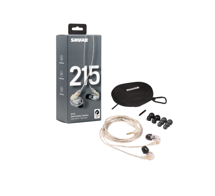 Shure SE215-CL-EFS - słuchawki dokanałowe