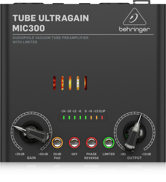 Behringer MIC300 - Przedwzmacniacz mikrofonowy lampowy