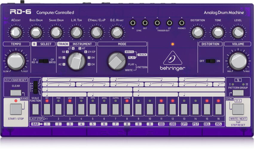 Behringer RD-6-GP - Maszyna perkusyjna - fioletowy