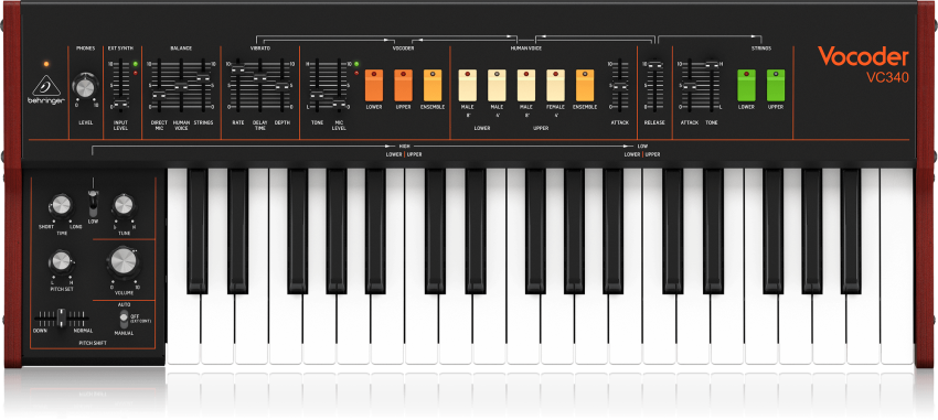 Behringer VOCODER VC340 - Syntezator analogowy z vocoderem