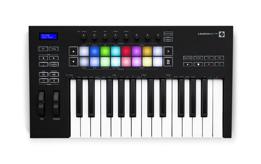 Novation Launchkey 25 MK3 - klawiaturą sterującą MIDI USB