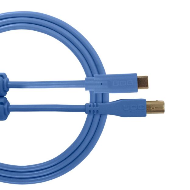 Kabel USB UDG Ultimate Audio Cable USB 2.0 C-B Blue Straight 1,5m (prosty) U96001LB