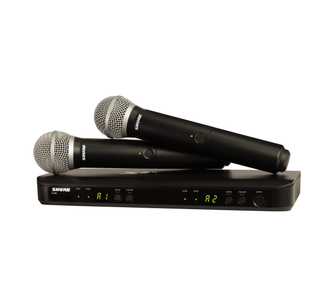 Shure BLX288/PG58-K3E - zestaw dwóch mikrofonów bezprzewodowych