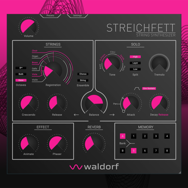 Waldorf Streichfett plug-in