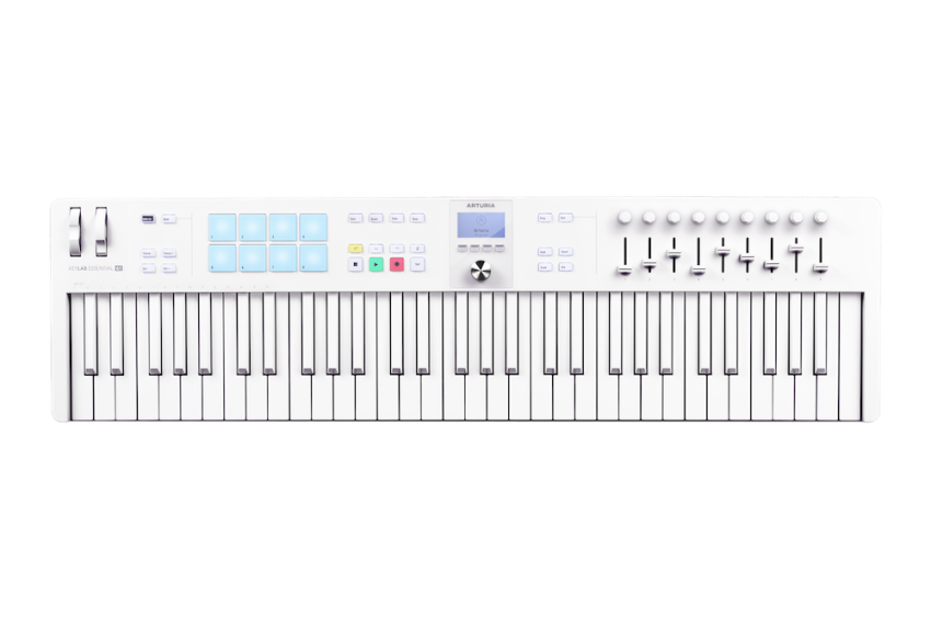 Arturia KeyLab Essential 61 MK3 Alpine White + ARTURIA PIGMENTS GRATIS !