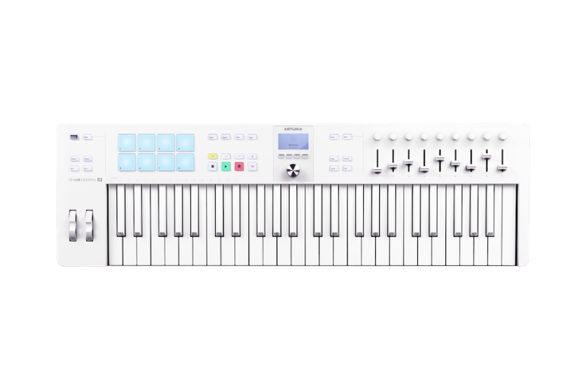 Arturia KeyLab Essential 49 MK3 Alpine White + ARTURIA PIGMENTS GRATIS !