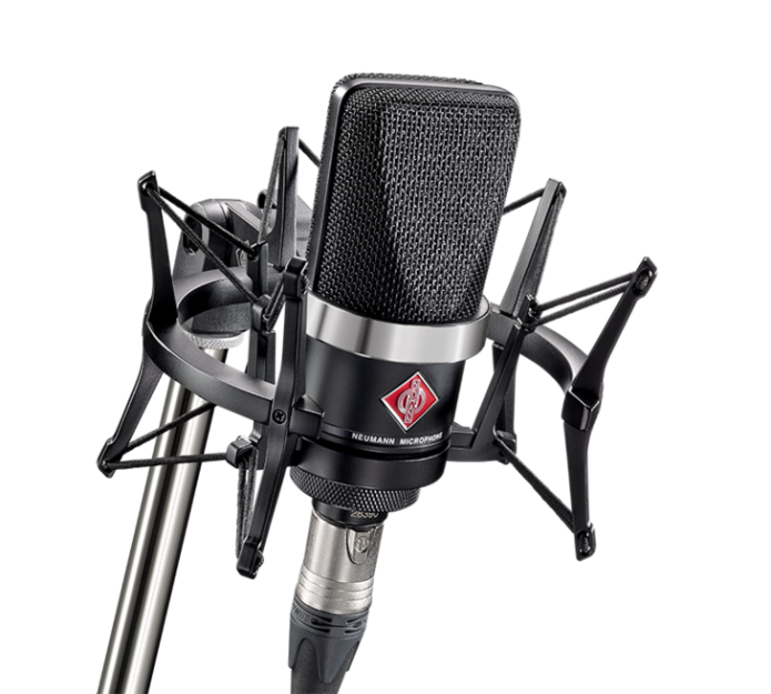 Neumann TLM 102 bk Studio Set - czarny mikrofon pojemnościowy z uchwytem z uchwytem