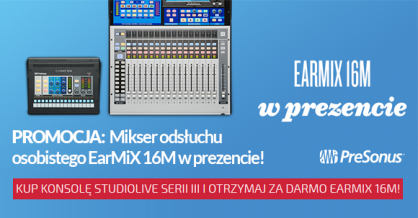 PROMOCJA: Mikser odsłuchu osobistego EarMiX 16M w prezencie!